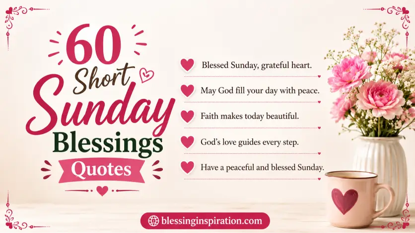 Short Sunday Blessings Quotes