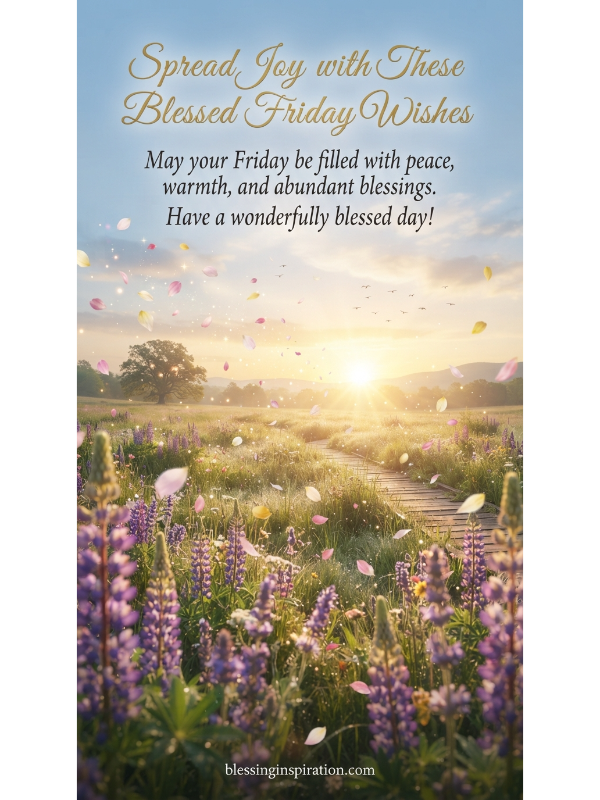 Spread Joy with These Blessed Friday Wishes