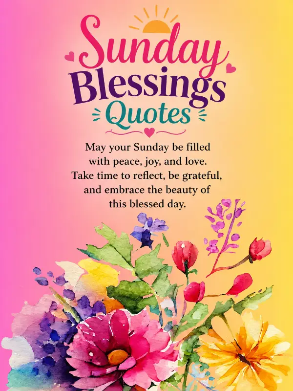 Sunday Blessings Quotes