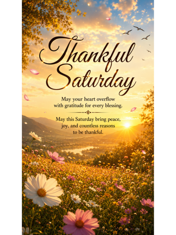 Thankful Saturday Blessings to Fill Your Day with Gratitude
