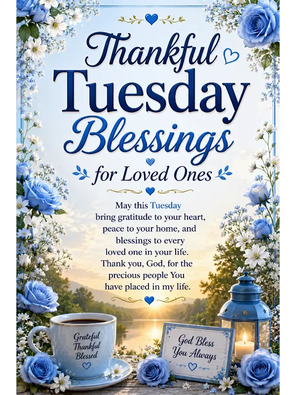 Thankful Tuesday Blessings for Loved Ones
