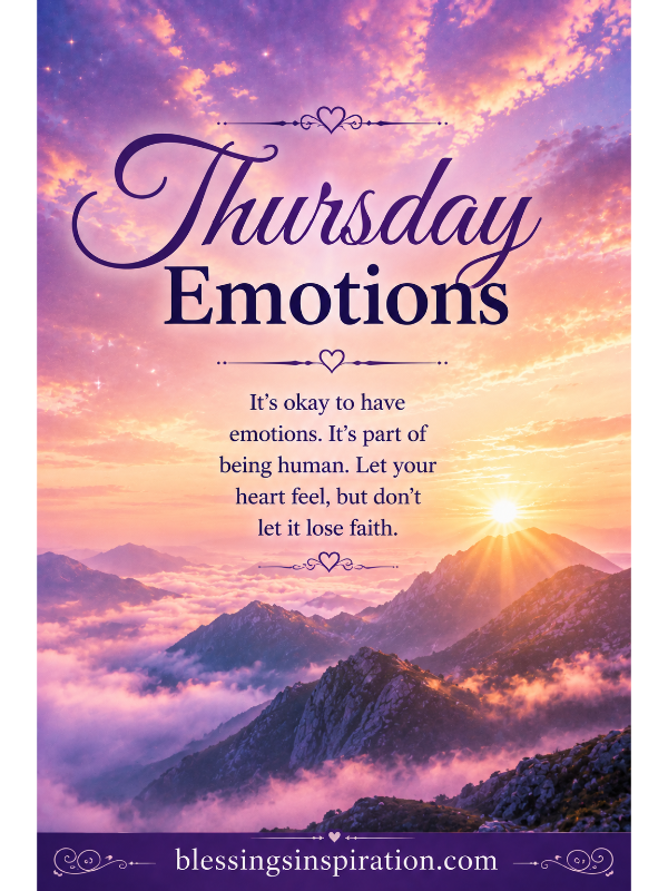 Thursday Emotions Many People Experience