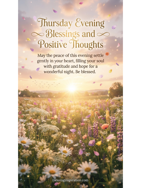 Thursday Evening Blessings and Positive Thoughts