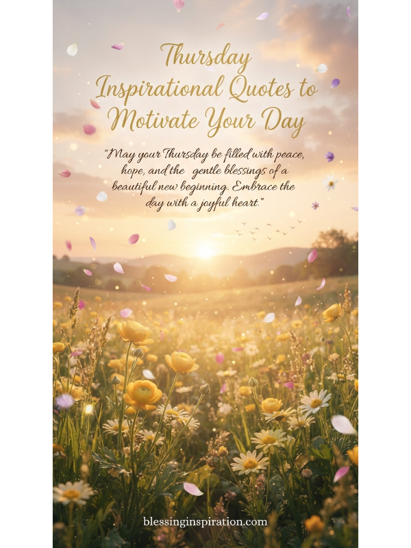 Thursday Inspirational Quotes to Motivate Your Day
