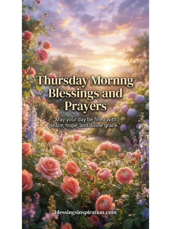 Thursday Morning Blessings and Prayers
