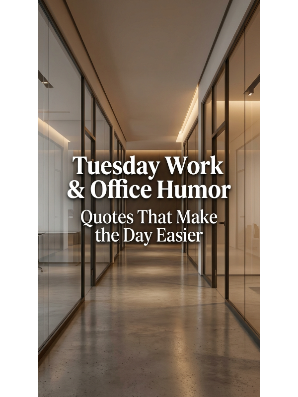 Tuesday Work & Office Humor Quotes That Make the Day Easier
