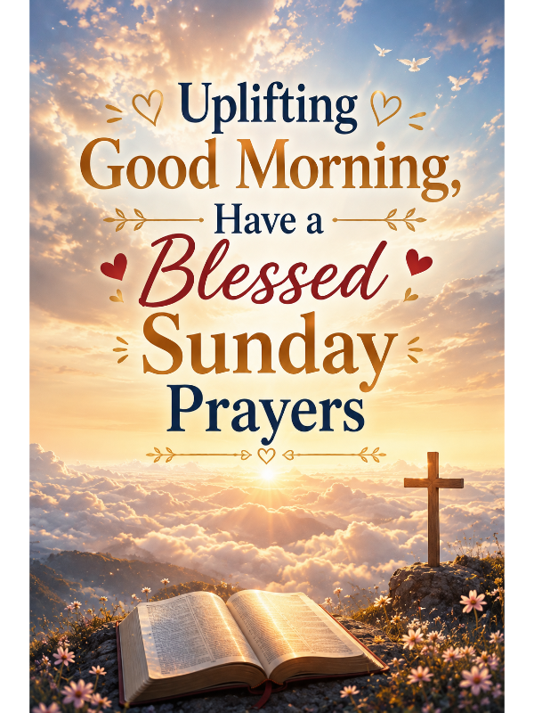 Uplifting Good Morning, Have a Blessed Sunday Prayers
