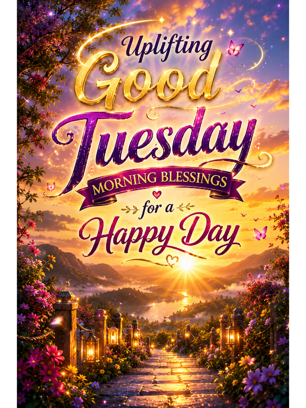 Uplifting Good Tuesday Morning Blessings for a Happy Day
