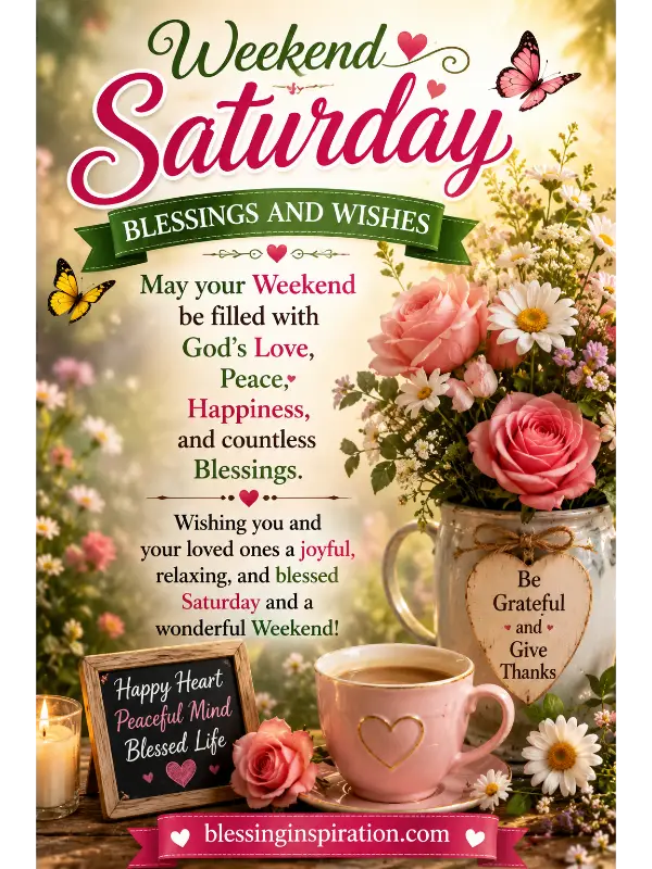 Weekend Saturday Blessings and Wishes