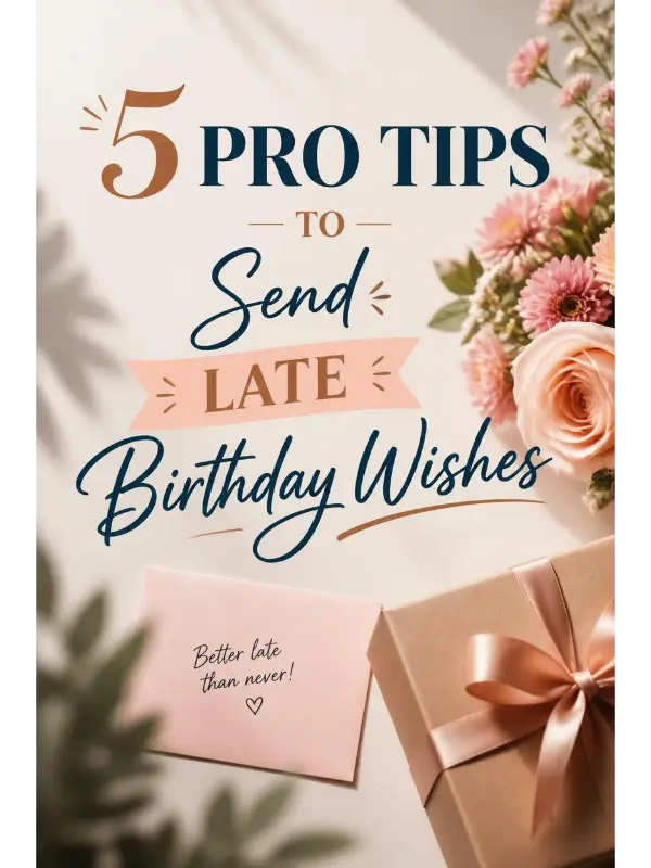 5 Pro Tips to Send Late Birthday Wishes