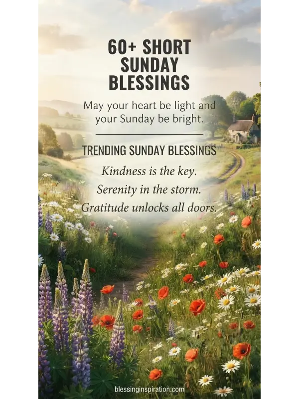 60 Short Sunday Blessings Quotes