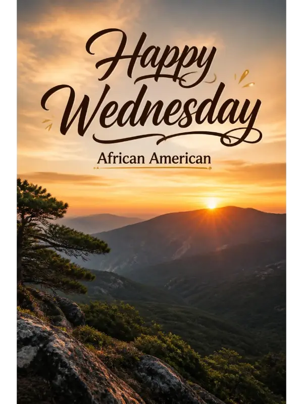 Happy Wednesday African American