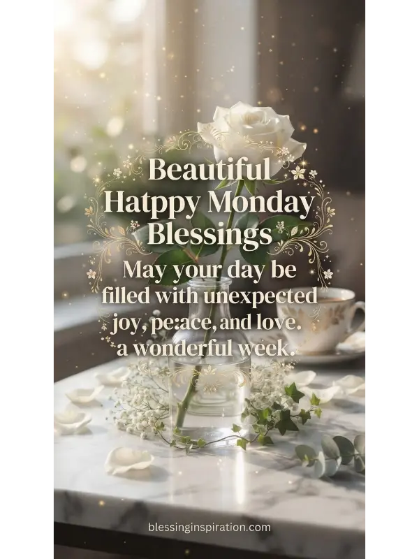 Beautiful Happy Monday Blessings