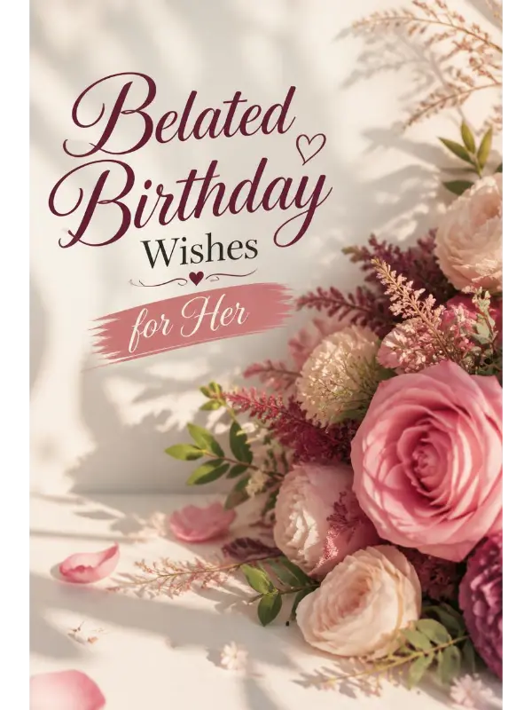Belated Birthday Wishes for Her