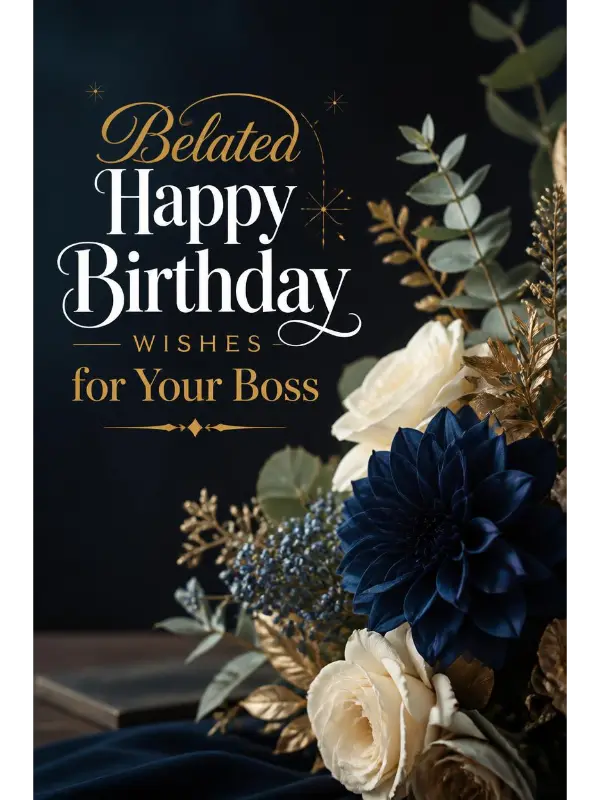 Belated Happy Birthday Wishes for Your Boss