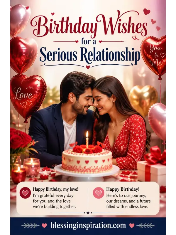 Birthday Wishes for a Serious Relationship