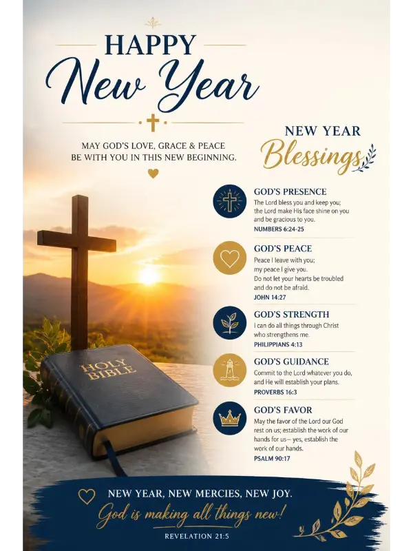 Christian New Year Blessings 