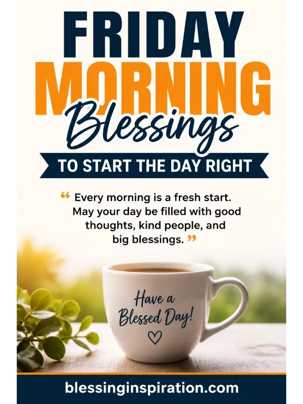 Friday Morning Blessings to Start the Day Right