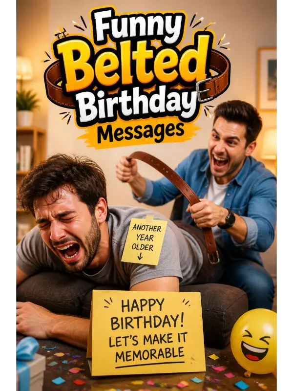 Funny Belted Birthday Messages