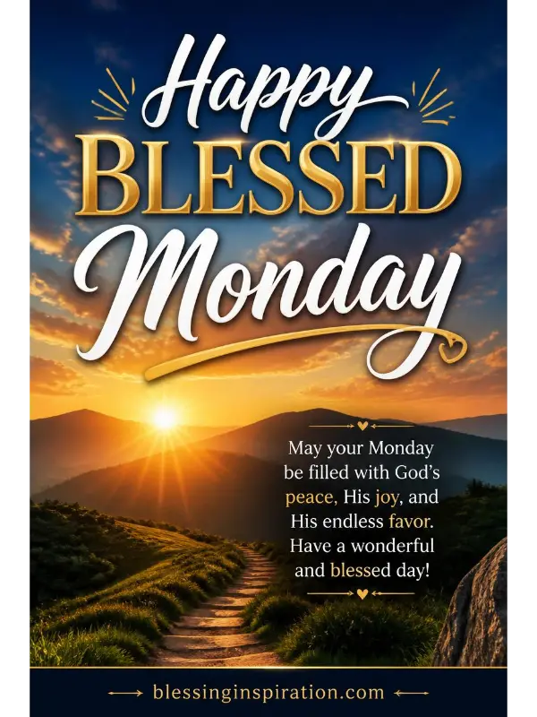 Happy and Blessed Monday Wishes