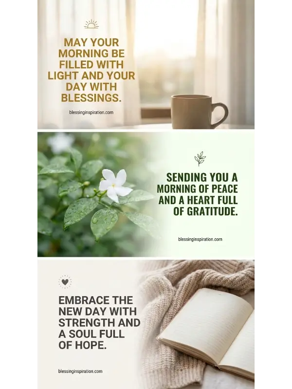 Inspirational Good Morning Blessings Quotes