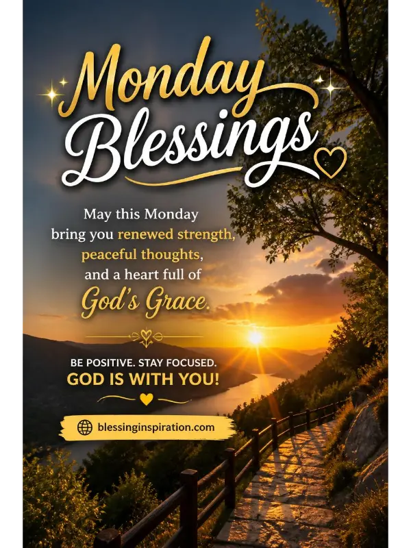 Inspirational Monday Blessings