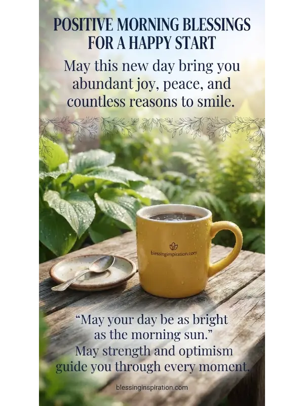 Positive Morning Blessings For A Happy Start