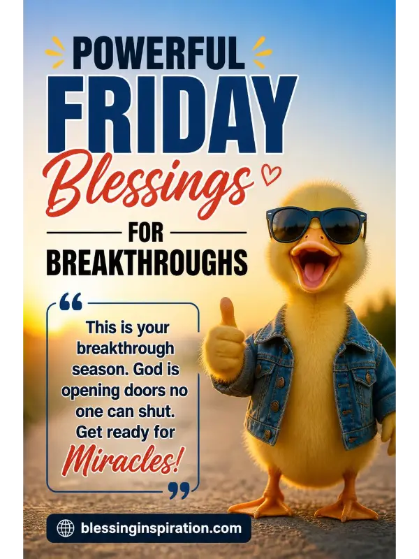 Powerful Friday Blessings for Breakthroughs