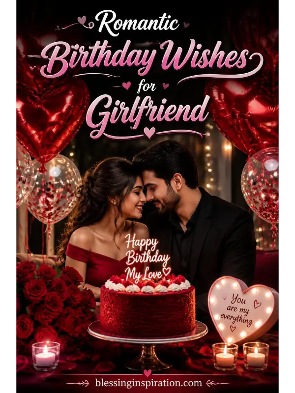 Romantic Birthday Wishes for Girlfriend