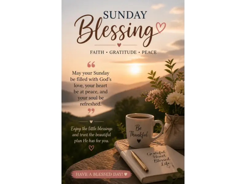 Sunday Blessing Captions for Facebook, Instagram, and WhatsApp