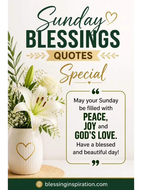 Sunday Blessings Quotes Special