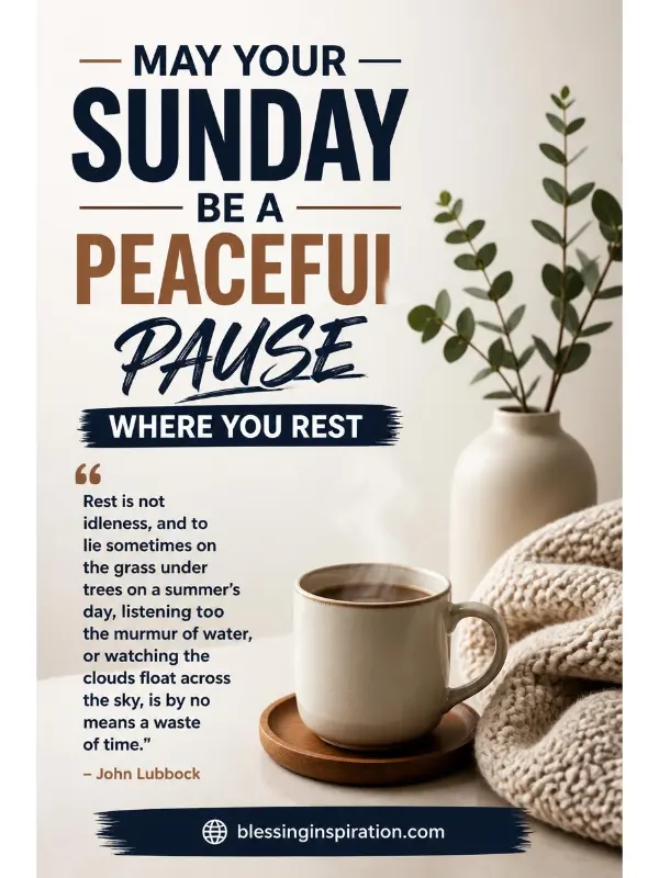 Sunday be a peaceful