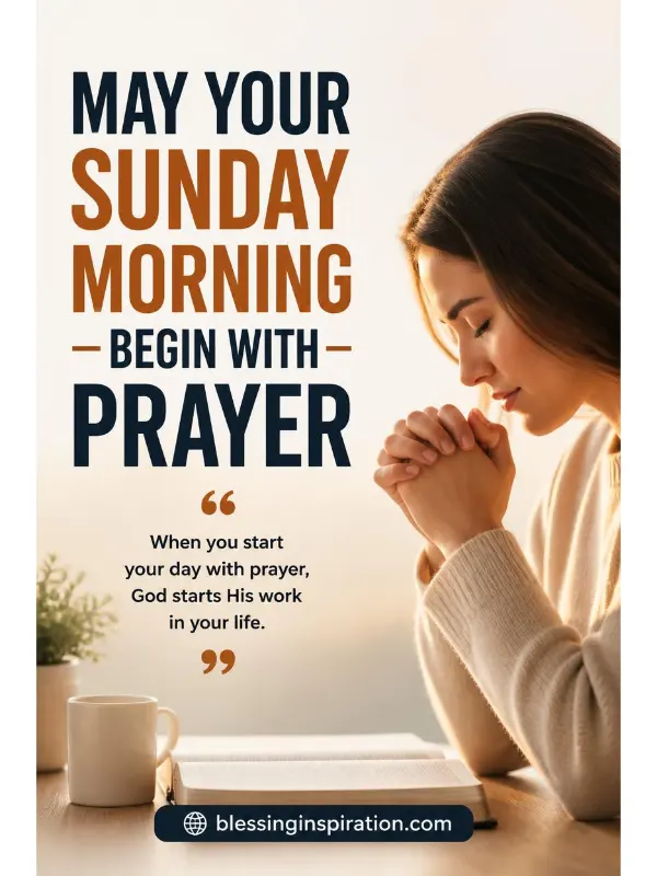 Sunday morning begin with prayer