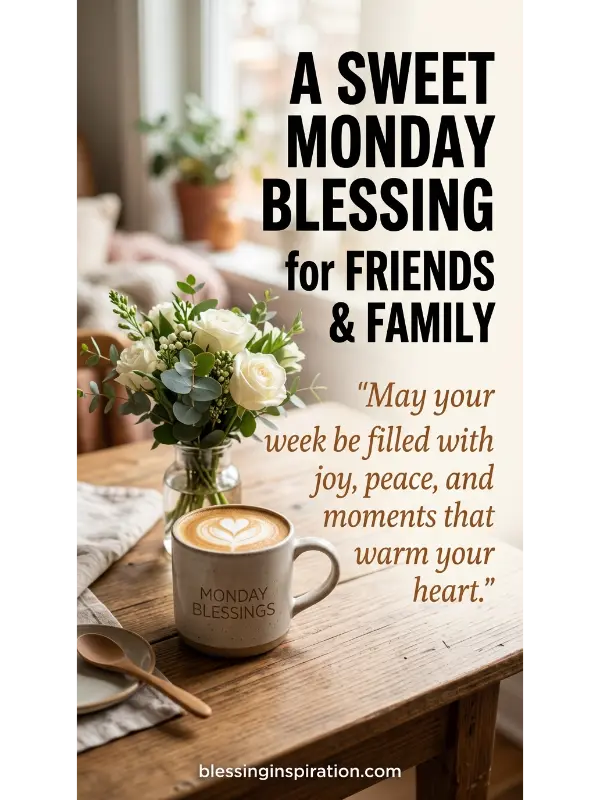 Sweet Monday Blessing for Friends and Family