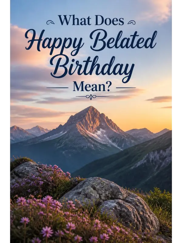 What Does Happy Belated Birthday Mean