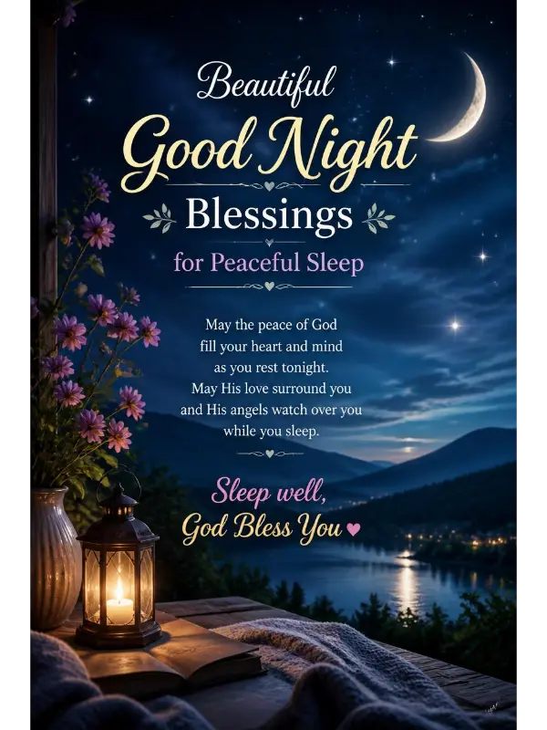 Beautiful Good Night Blessings