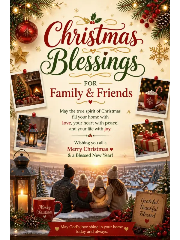 Christmas Blessings for Family & Friends