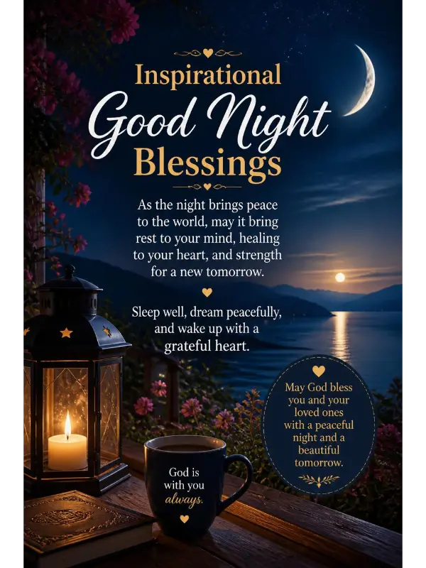 Inspirational Good Night Blessings