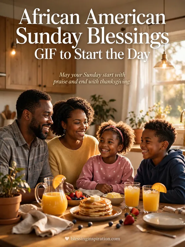 African American Sunday Blessings GIF to Start the Day