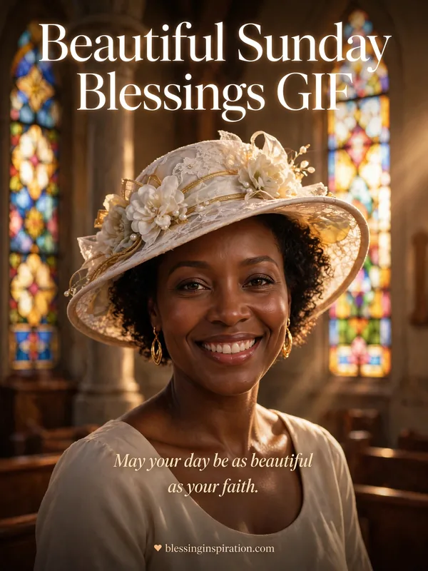 Beautiful Sunday Blessings GIF
