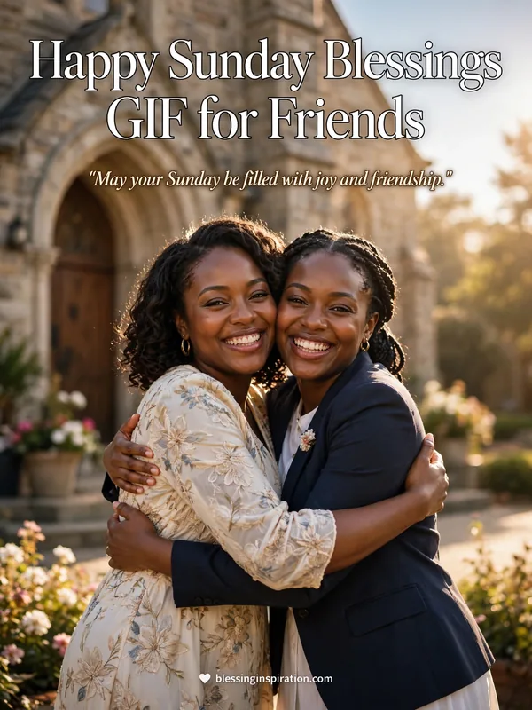 Happy Sunday Blessings GIF for Friends