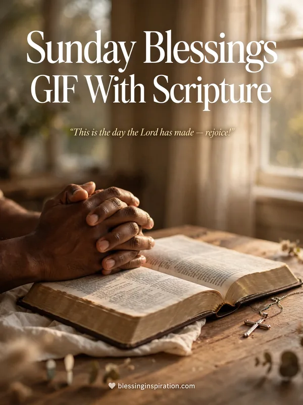 Sunday Blessings GIF With Scripture