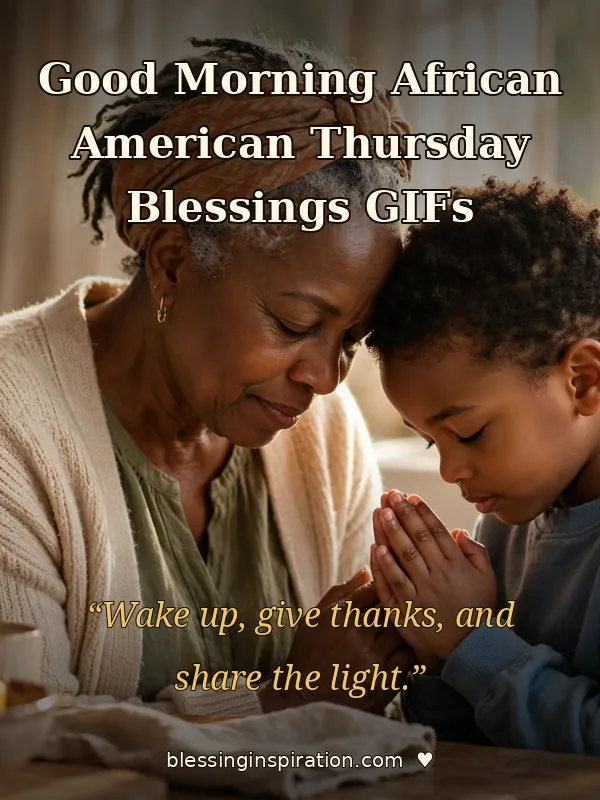 Good Morning African American Thursday Blessings GIFs