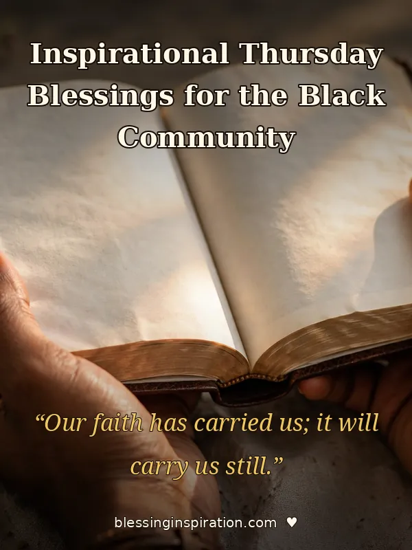 Inspirational Thursday Blessings for the Black Community