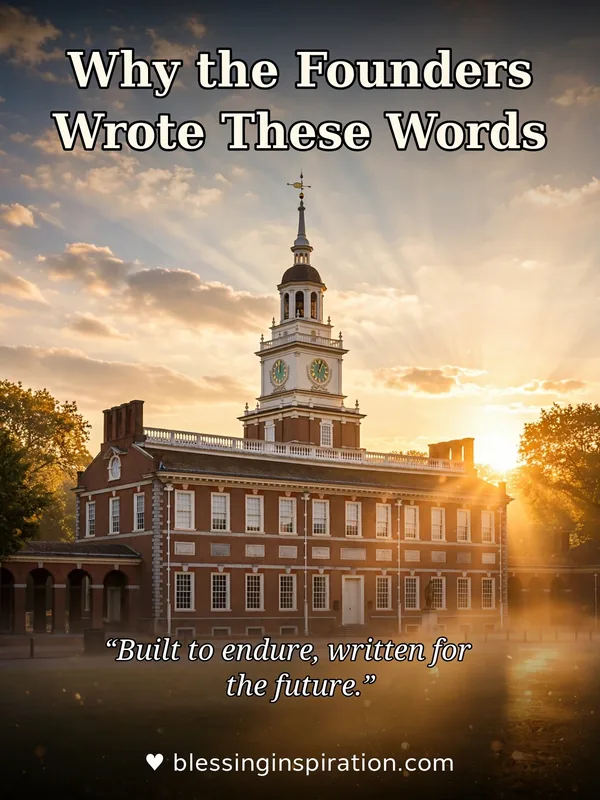 Why the Founders Wrote These Words