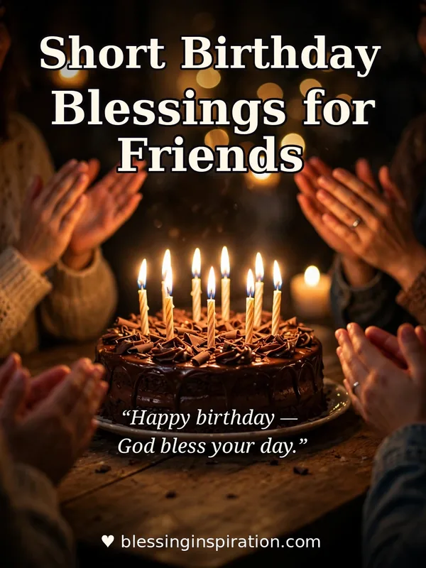 Short Birthday Blessings for Friends