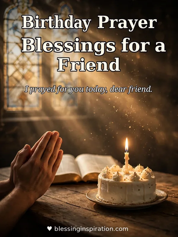 Birthday Prayer Blessings for a Friend