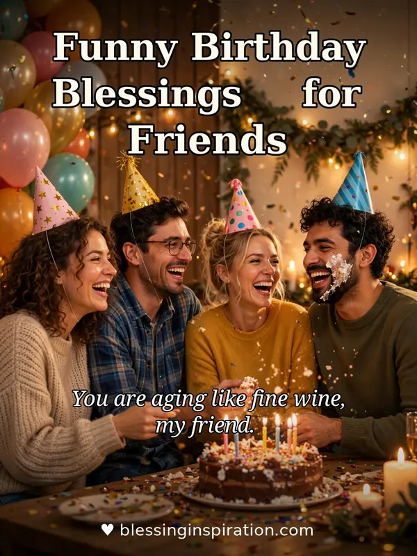 Funny Birthday Blessings for Friends