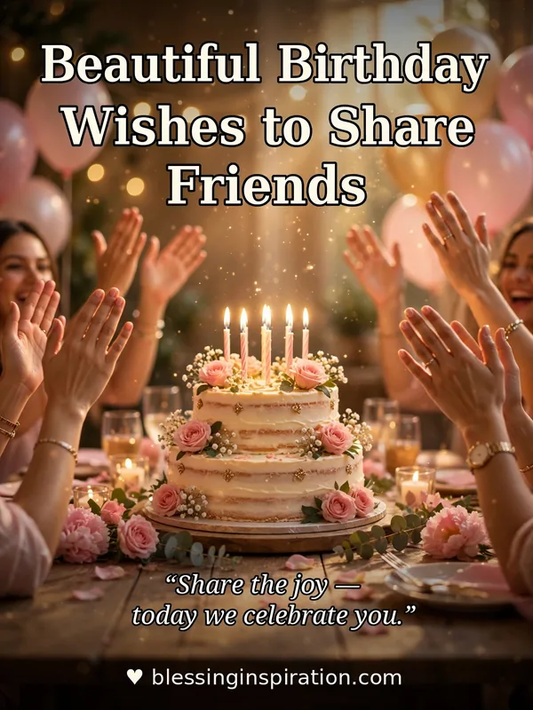 Beautiful Birthday Wishes to Share With Friends