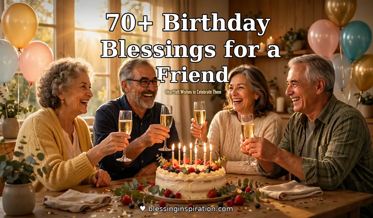 70+ Birthday Blessings for a Friend: Heartfelt Wishes to Celebrate Them